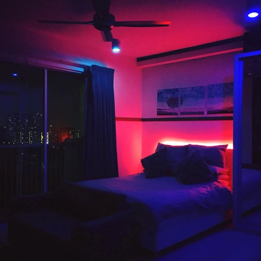100ft RGB LED Strip Lights – Music Sync, App & Remote Control