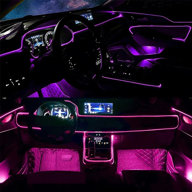 Car Ambient LED Interior Lighting Kit (App Control)