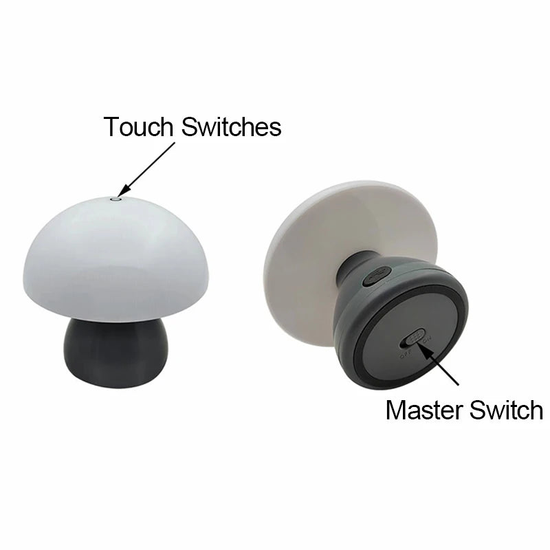 Mushroom LED Touch Lamp